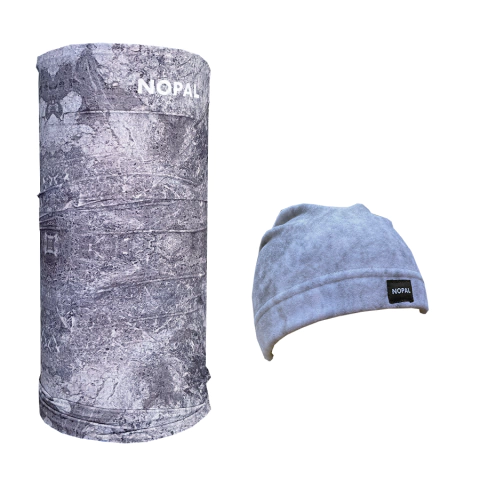 GORRO MICROPOLAR Y CUELLO MULTIUSO PIEDRA