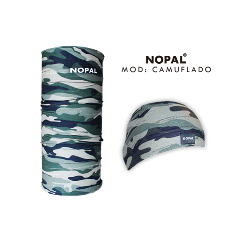 CUELLO MULTIUSO Y GORRO MICROPOLAR CAMUFLADO