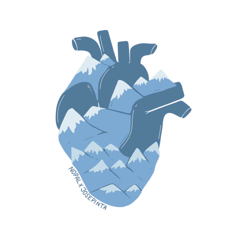 CAMISETA DE ALGODÓN ILUSTRADA JOSEPINTA CORAZON EN ESPALDA