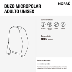 Imagen de BUZO MICROPOLAR UNISEX GRIS ACERO