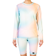 CONJUNTO DE CAMISETA LARGA Y CALZA DE PROTECCIÓN SOLAR UV ADULTO UNISEX MODELO ATARDECER