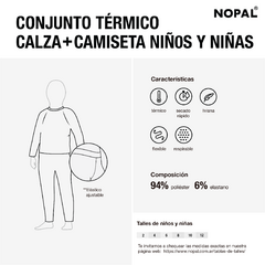 CALZA TÉRMICA PARA NIÑOS Y NIÑAS. MODELO FUCSIA - nopal