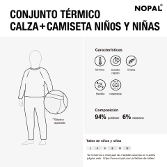CONJUNTO TÉRMICO DE CAMISETA Y CALZA PARA NIÑOS Y NIÑAS. MODELO FUCSIA - tienda online