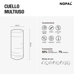CUELLO MULTIUSO. MODELO GRIS CAMUFLADO. - tienda online