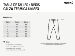 CALZA TÉRMICA PARA NIÑOS Y NIÑAS. MODELO FUCSIA - tienda online