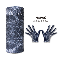Conjunto de cuello multiuso y guantes. Modelo ROCA