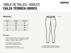 Imagen de CALZA TERMICA UNISEX MODELO LAVA