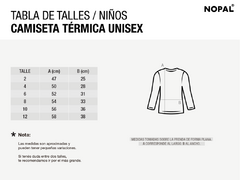CONJUNTO TÉRMICO DE CAMISETA Y CALZA PARA NIÑOS Y NIÑAS. MODELO LUNARES
