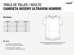 CAMISETA NEODRY ULTRA RUN HOMBRE GRIS - nopal