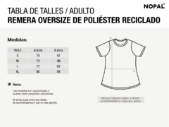 REMERA OVERSIZE DE POLIESTER RECICLADO UNISEX. MODELO SAKURA en internet