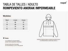 ROMPEVIENTO ANORAK TRIDENT - nopal