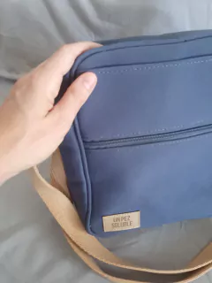 Bolso lona chico azulino