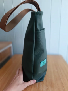 Imagen de Bolso de cuerina verde