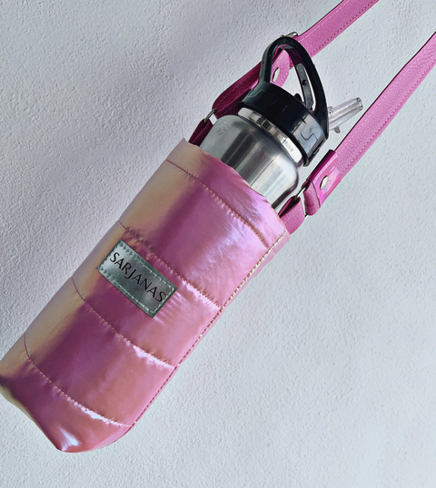 Porta botella rosa