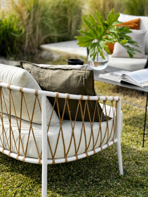 Set de jardín completo con almohadones Mykonos - tienda online