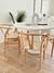 Silla Wishbone (cuerpo de madera)