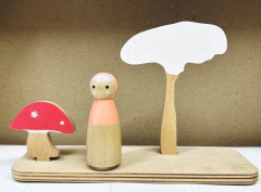 FIGURA DE MADERA HONGUITO EN EL BOSQUE (OUTLET) - comprar online