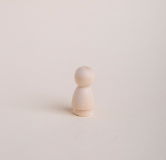 FIGURA DE MADERA PEG NENA 3,5CM - comprar online