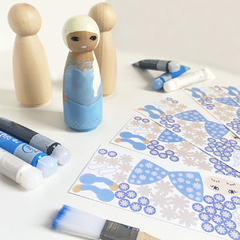 KIT CUMPLE + STICKERS ELSA-ANNA - tienda online