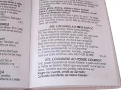Harpa De Davi Grande - Capa Luxo Almofadada Azul C/ Branco