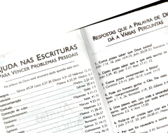 Imagem do Bíblia sagrada do casal letra gigante com harpa capa luxo café + azaleia