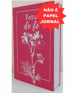 Bíblia capa dura especial com harpa media - feita de fé