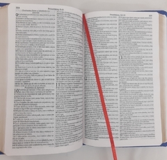 Biblia slim para o casal - capa luxo vinho + vermelha - Mundial Records Editora