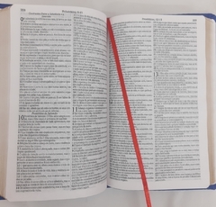 Biblia slim para o casal - capa luxo preta + vermelha - Mundial Records Editora