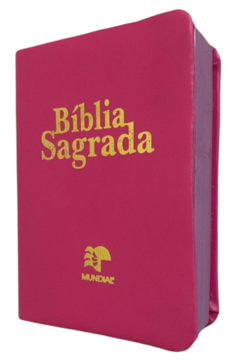 Bíblia pequena - capa luxo pink lisa