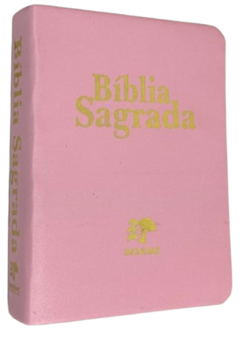 Bíblia pequena - capa luxo rosa lisa - comprar online
