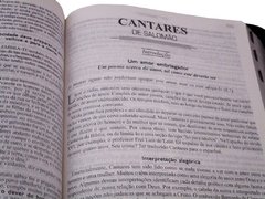Bíblia devocional de estudo - capa com zíper azul