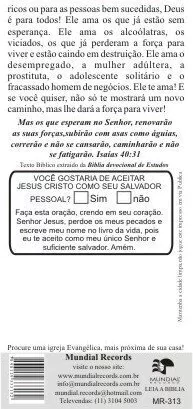 Folhetos para evangelização - Força para viver (1000)