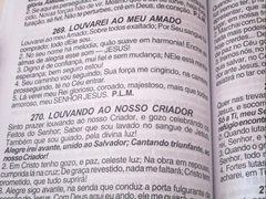 Harpa de Davi grande - capa brochura azul - Mundial Records Editora