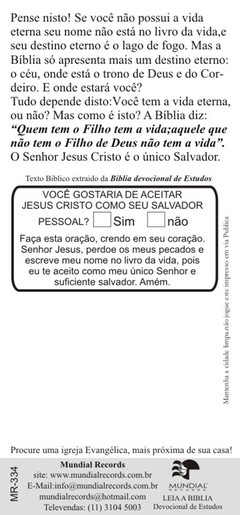 Folhetos para evangelização - O Livro da vida (1000)