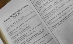 Biblia slim para o casal - capa luxo preta + marrom - Mundial Records Editora