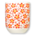 Cuenco para Té de Cerámica Blanco con Margaritas Naranjas - tienda online