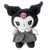 Peluche Kuromi con Vestido a Rayas