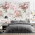 Mural 45 | Peonias Fondo Grey - comprar online