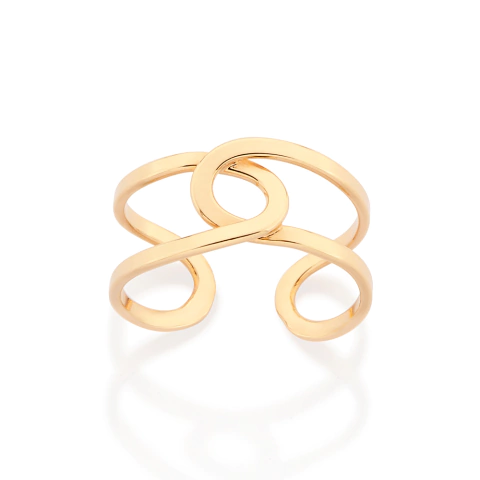 Anel ajustável banhado a ouro 513494 Rommanel