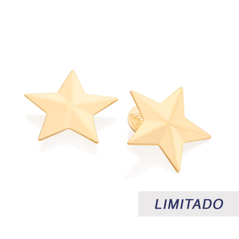 Brinco botão estrela -526903-Rommanel