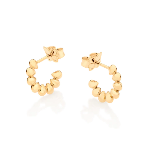 Brinco meia argola gotas -526963-Rommanel