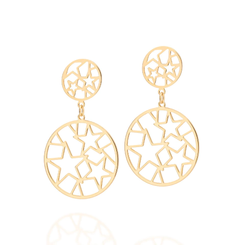 Brinco redondo estrelas -526985-Rommanel