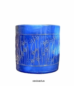 Maceta de cerámica azul UNICA 12cm - comprar online