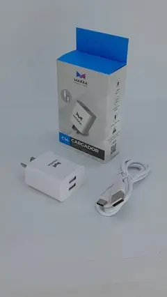 CARGADOR MAXXA 2 PUERTOS USB 2AMPER PARED MAXXA C14
