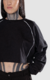 REMERA CROP RIBBON [ NEGRO ] en internet