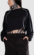 REMERA CROP RIBBON [ NEGRO ] - comprar online