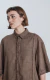 CAMISA GRAIN [ MALTINTO CHOCOLATE ] - LUXO | Ropa sin género para humanos.