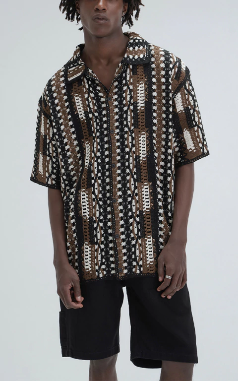 Camisa Tejida Tsuki [ Negro ] - comprar online