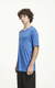 REMERA CREP REGULAR [ AZUL ] - LUXO | Ropa sin género para humanos.