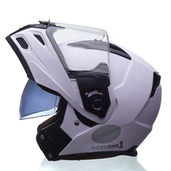 CAPACETE LUCCA RIDER ONE 1 MATT WHITE